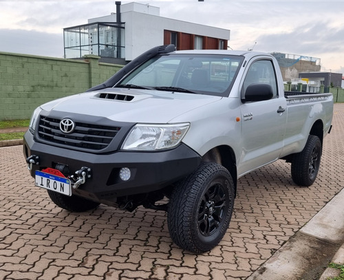 Kit Parachoques Em Aço Ferro Hilux 12/15 Cabine/s/d