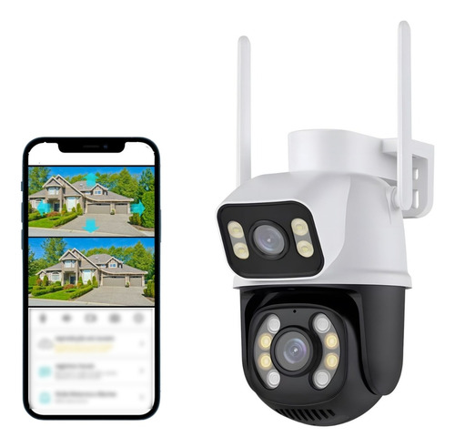 Câmera De Segurança Dupla Wi-fi Smart Angulo Duplo 3mp Icsee
