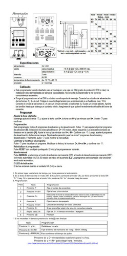 Temporizador Digital Riel Programable Relé 24v 110 12v Timer