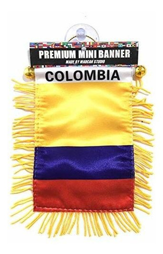 Colombia Pequeña Bandera Interior Interior Retrovisor ...