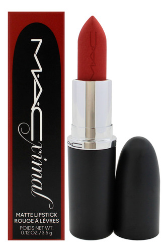 Lápiz Labial Mac Maximal Silky Matte Chili De 3,2 Ml Para Mu