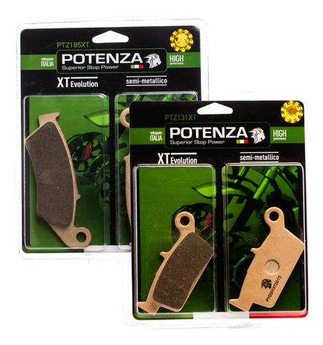 Kit Pastilha Potenza Diant+tras Falcon Xre 300 185+131