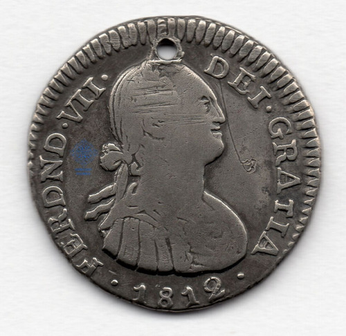 Moneda Colombia 1 Real Nuevo Reino J.f 1812