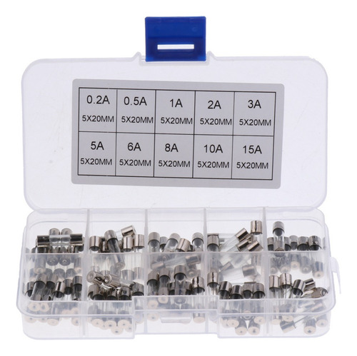 100pcs Fusibles De Vidrio Agu Con Caja Para Sistema Audio