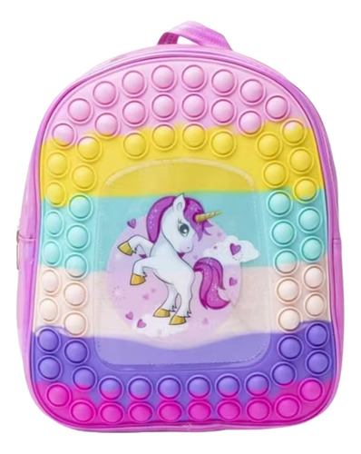 Mochila Escolar Grande Con Cremallera De Silicona Para Niños