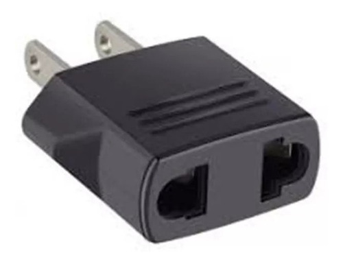 Adaptador De Enchufe Negro Tipo Europeo Americano 