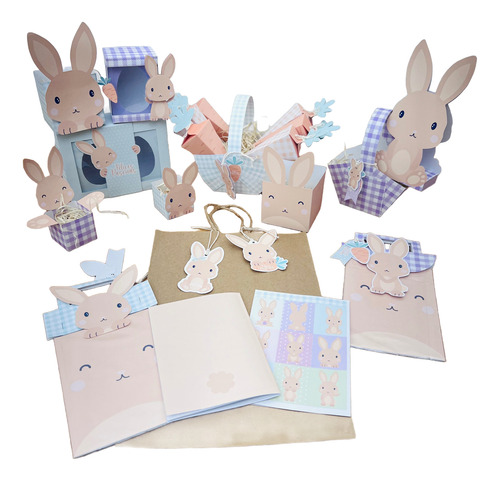 Imprimible Cajas Para Huevos De Pascuas Y Souvenirs 16 Pieza