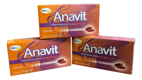 Anavit Vitaminas Para Diabéticos 90 Cápsulas
