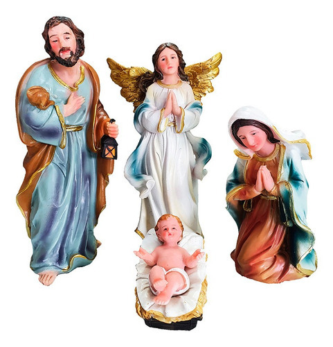 Presépio De Natal 20 Cm - Resina Premium 11 Peças