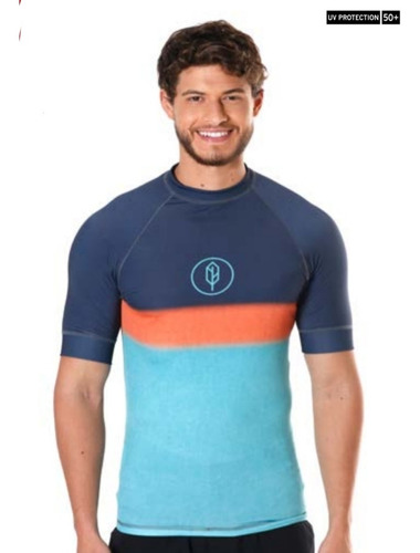 Imagem 1 de 2 de Camiseta Lycra Proteção Solar Surf Esportes Pena Fator 35+ 