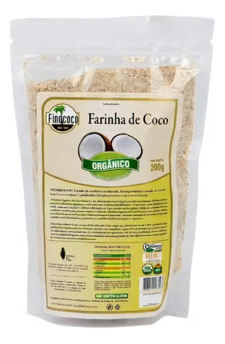 Kit 3x: Farinha De Coco Integral Orgânica Finococo 200g