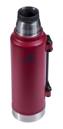 Stanley Termo Clásico 1.4 LTS Asa Plegable de acero inoxidable rojo