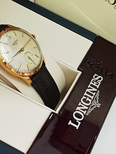 Antiguo Reloj Longines Flagship De Oro 18k A Cuerda (Usado)
