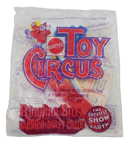 Juguete Vintage Toy Circus Ringling Bros Acto Con Tabla 