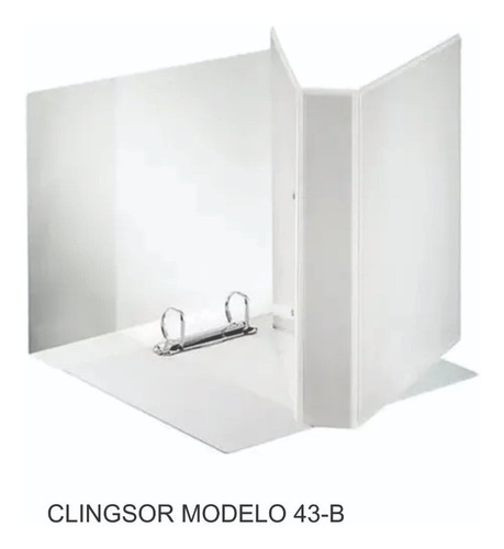 Imagen 2 de 8 de Carpeta Anillada A4 Tapa Cristal 2x30 Clingsor 45,8b