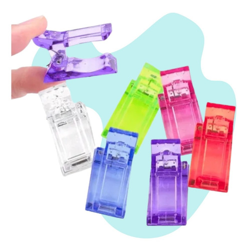 Pinza Para Uñas De Polygel Acrigel O Acrílico Molde Dual 5pz