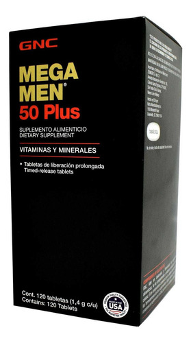 Gnc Mega Men 50 Plus Sabor Sin sabor