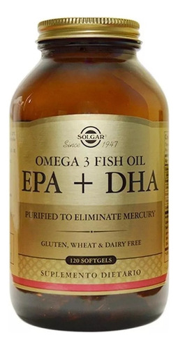 Solgar Epa + Dha Omega 3 Fish Oil 120 Softgels 