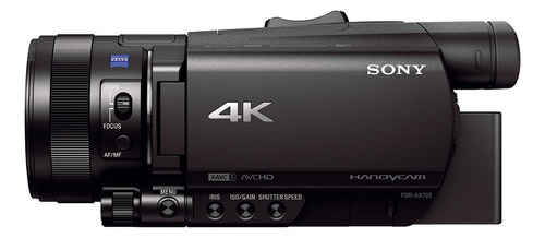 Camara Filmadora Video Handycam Sony 4k Ax700 Sensor Exmor R Color Negro