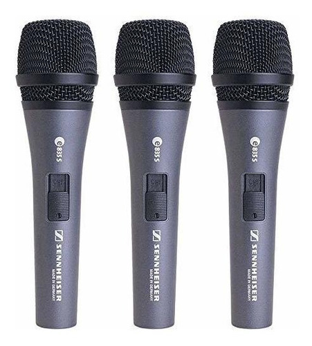 3 Pack 835 Microfono Vocal Dinamico