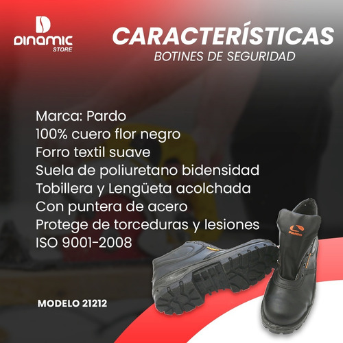 Calzado Botines De Seguridad Pardo 212