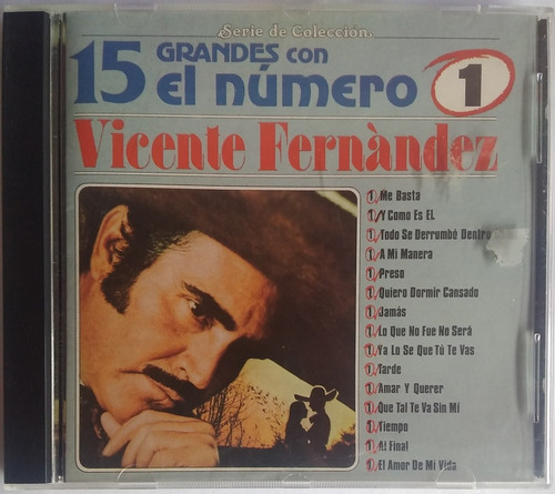 Vicente Fernandez. 15 Grandes Con El Nro. 1. Cd Original