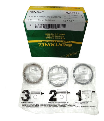 Juego Anillos 020 Renault Logan/sandero K7m 1.6l L4 8v 79.5