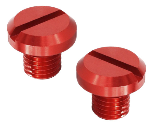 Juego Tapones Espejos Rosca Derecho-izquierda 1.25mm Rojo Rb