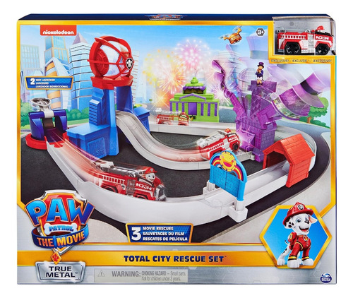Super Paw Patrol Pista Rescate En La Ciudad True Metal