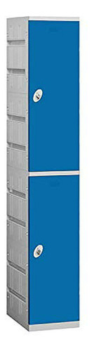 Locker Plástico Doble 12.75  Ancho Azul 738.25  Alto