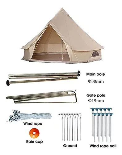 Tienda Tipi Impermeable Para Camping Familiar.