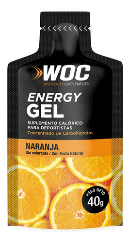 15 Geles Energéticos Woc Naranja O Frutilla 32grs 