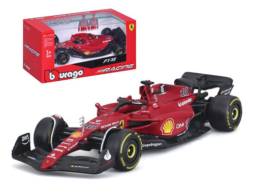 Z Coche De F1 Bburago 2022 Ferrari F1-75 #16 Leclerc Modelo