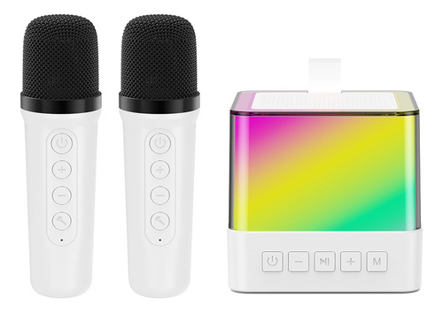 Set De 2 Micrófonos Y Altavoces Inalámbricos Karaoke Machine
