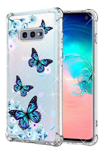 Funda Para Samsung Galaxy S10e - Transparente Con Mariposas