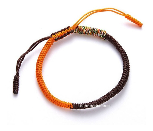 Imagen 1 de 7 de Nueva Pulsera Tibetana De La Suerte - Bicolor -