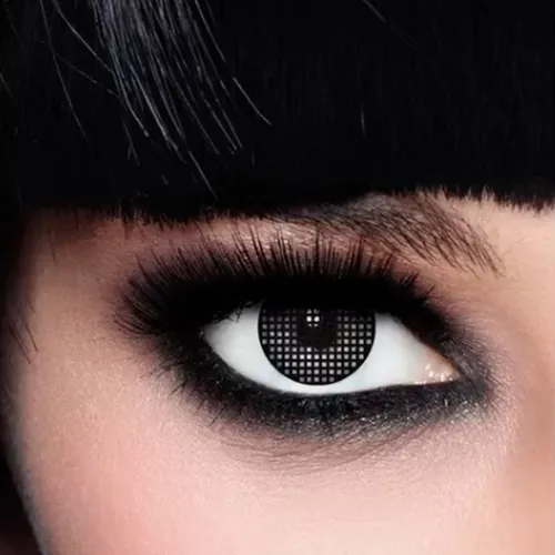 Lentes De Contacto Fx Anime Fantasia Cosplay Red Negra Cl241