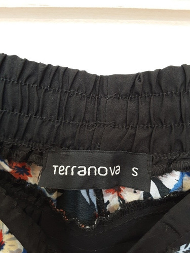 Imagen 7 de 10 de Pantalon Recto Floreado Tipo Playero Con Elástico, Talla S