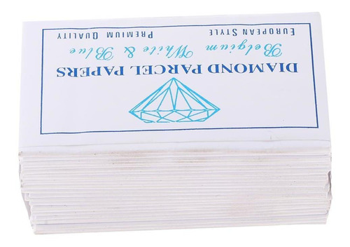 25 Piezas De Papel De Paquete De Diamante Azul Y Blanco 80 X 