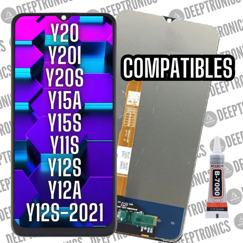 Pantalla Compatible Con Vivo Y20/y20i + Pegamento