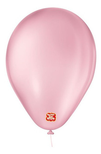 Balão De Festa Basic - Cores - 6,5  16,5cm - 50 Unidades Cor Rosa