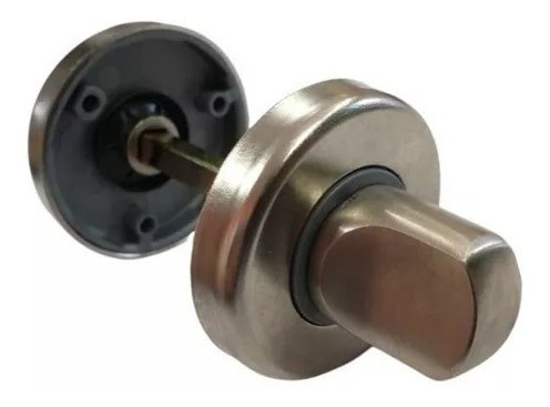Imagen 3 de 3 de Pomo Traba De Baño Aluminio Pasador 48mm Diametro 1403