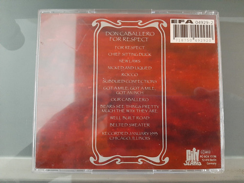Imagem 2 de 2 de Cd Don Caballero - For Respect ( Imp )