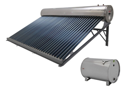 Aquecedor Solar A Vácuo Acoplado 420 Litros Inox - 36 Tubos