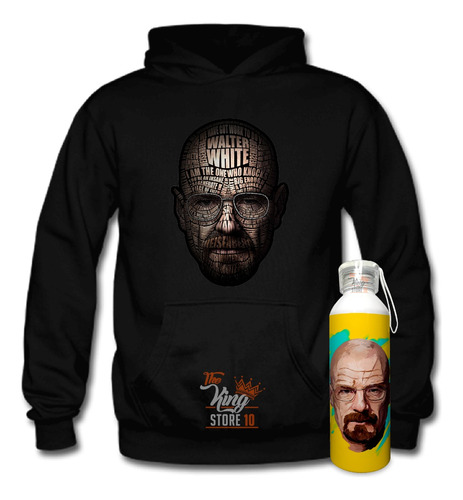 Poleron + Botella, Breaking Bad, Walter White, Heisenberg, Serie, Xxxl