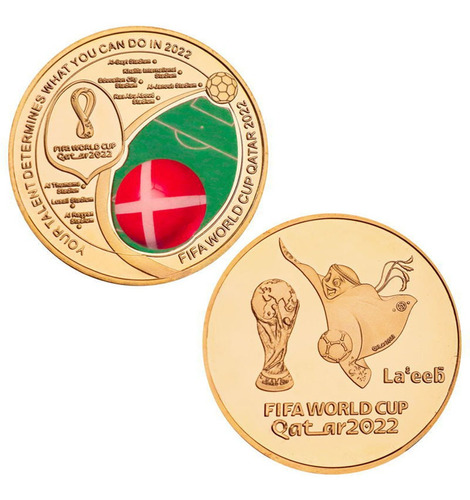 Moneda Conmemorativa De La Copa Mundial De Fútbol 2022 De Re