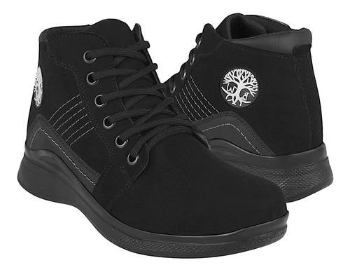 Botines Dama Stylo 16432 Suede Negro 