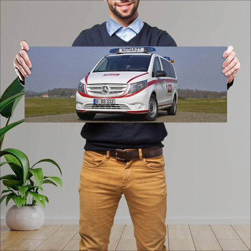 Cuadro 30x80cm Auto 2015 Mercedes Benz Vito Nota 512