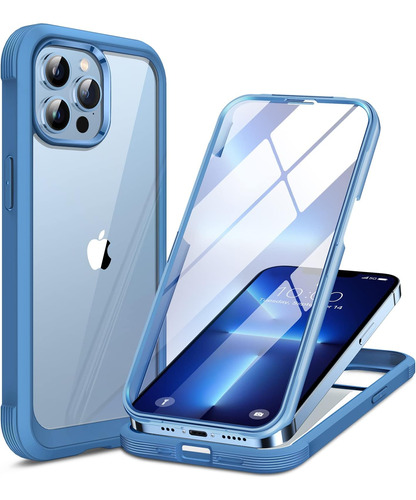 Funda Miracase Para iPhone 13 Pro Max- Azul Capri