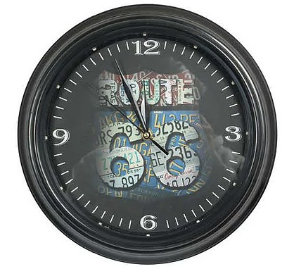 Reloj Vintage Retro Led Luminoso Route 66 Carros 0249